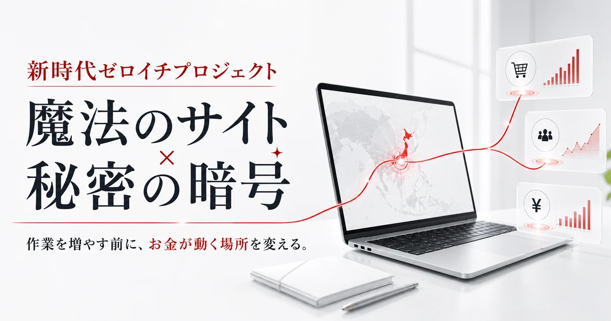 新時代ゼロイチプロジェクト シンゼロ｜魔法のサイトと秘密の暗号